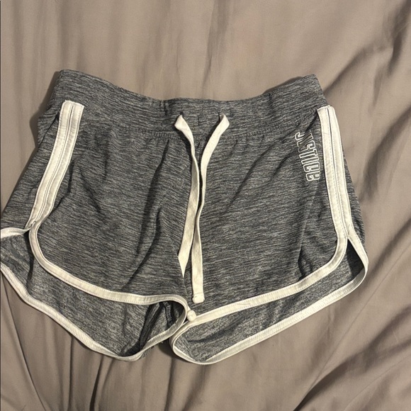 Justice Gray Athletic Shorts with White Trim - Picture 1 of 3